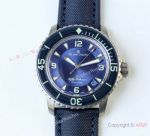 Swiss Copy Blancpain Fifty Fathoms Automatique Watch Titanium Case Blue Dial
